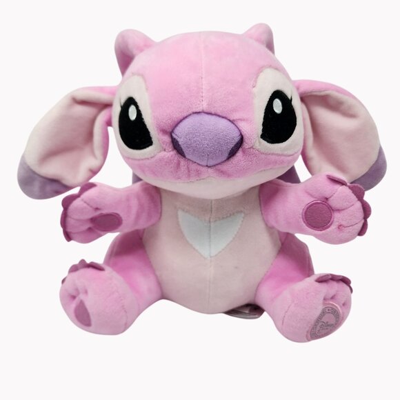 Disney Store Lilo & Stitch Angel Plush 9” Pink Stuffed Toy Cuddly Soft Doll - Picture 1 of 10